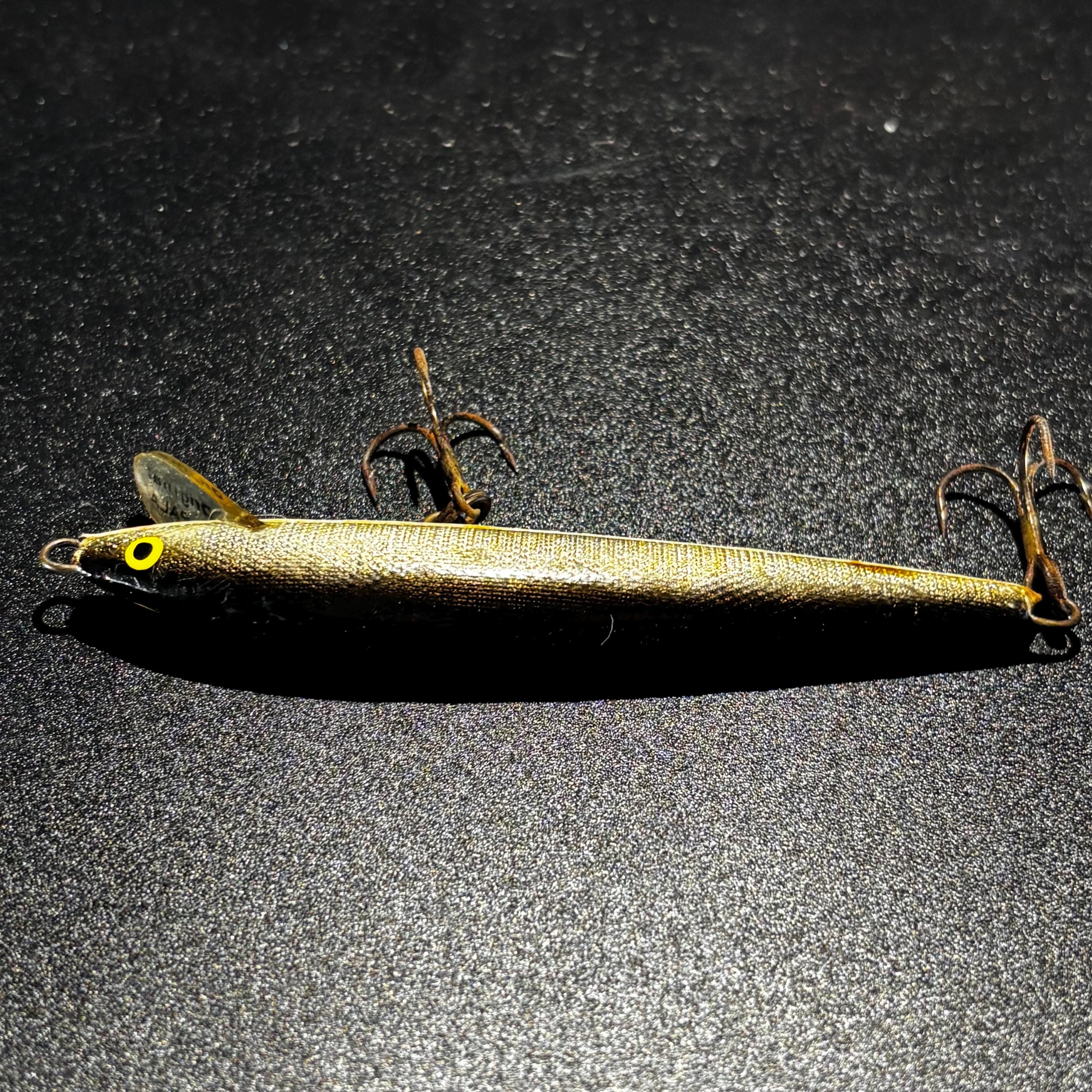 Flotteur Rapala Vintage – Fabriqué En Finlande – Noir Argent 3.5" – Rare