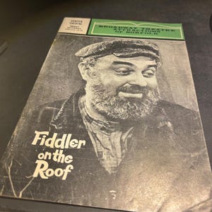 1968 Spelman på taket – Vintage turnéteaterprogram