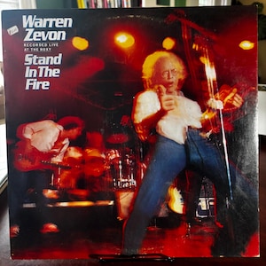 Warren Zevon – Stand in the Fire Live LP (1980) – Original Inner Sleeve – Roxy Theatre Recording