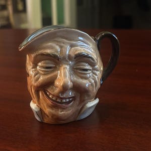 Royal Doulton “Farmer John” Character Jug – 3&quot; Miniature Toby Pitcher – England