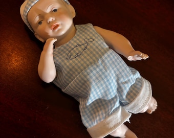 Antique Hertwig German Bisque Girl Figurine With Red Ball - Etsy