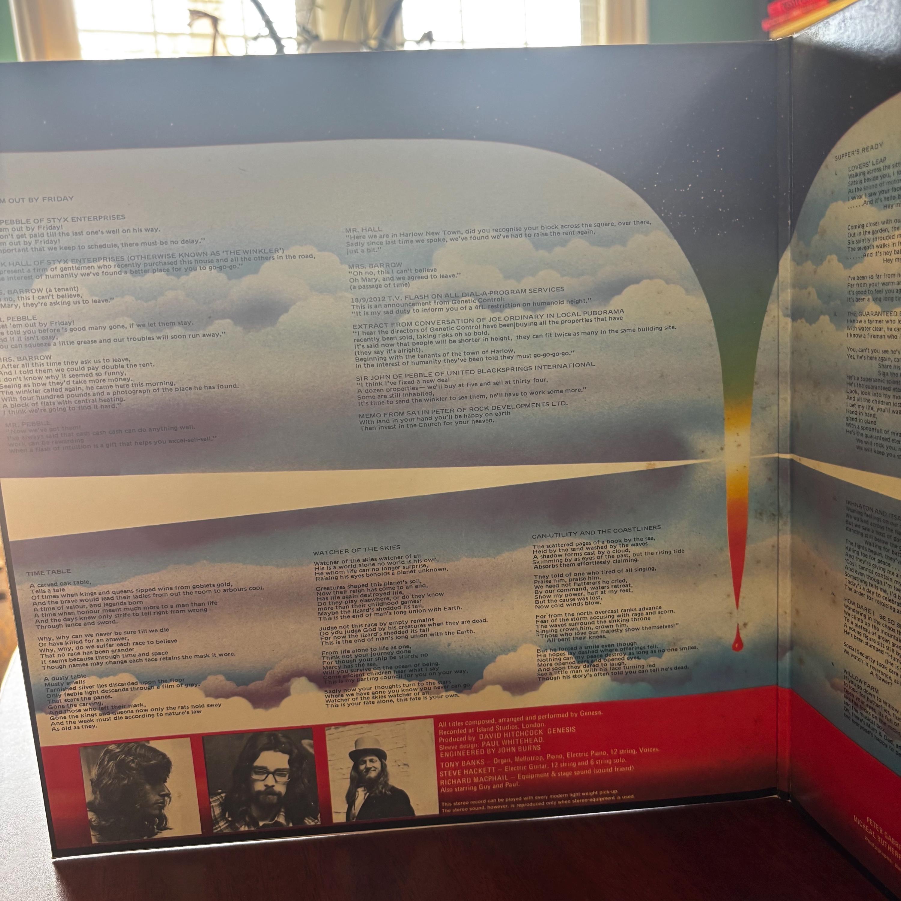 Genesis – Foxtrot (1972 UK Pressing) – Blue Mad Hatter Charisma