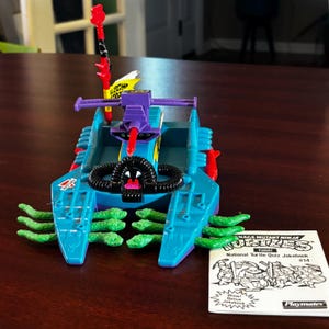 1989 TMNT Footski: Complete Vintage Ninja Turtles Vehicle w/ Jokebook