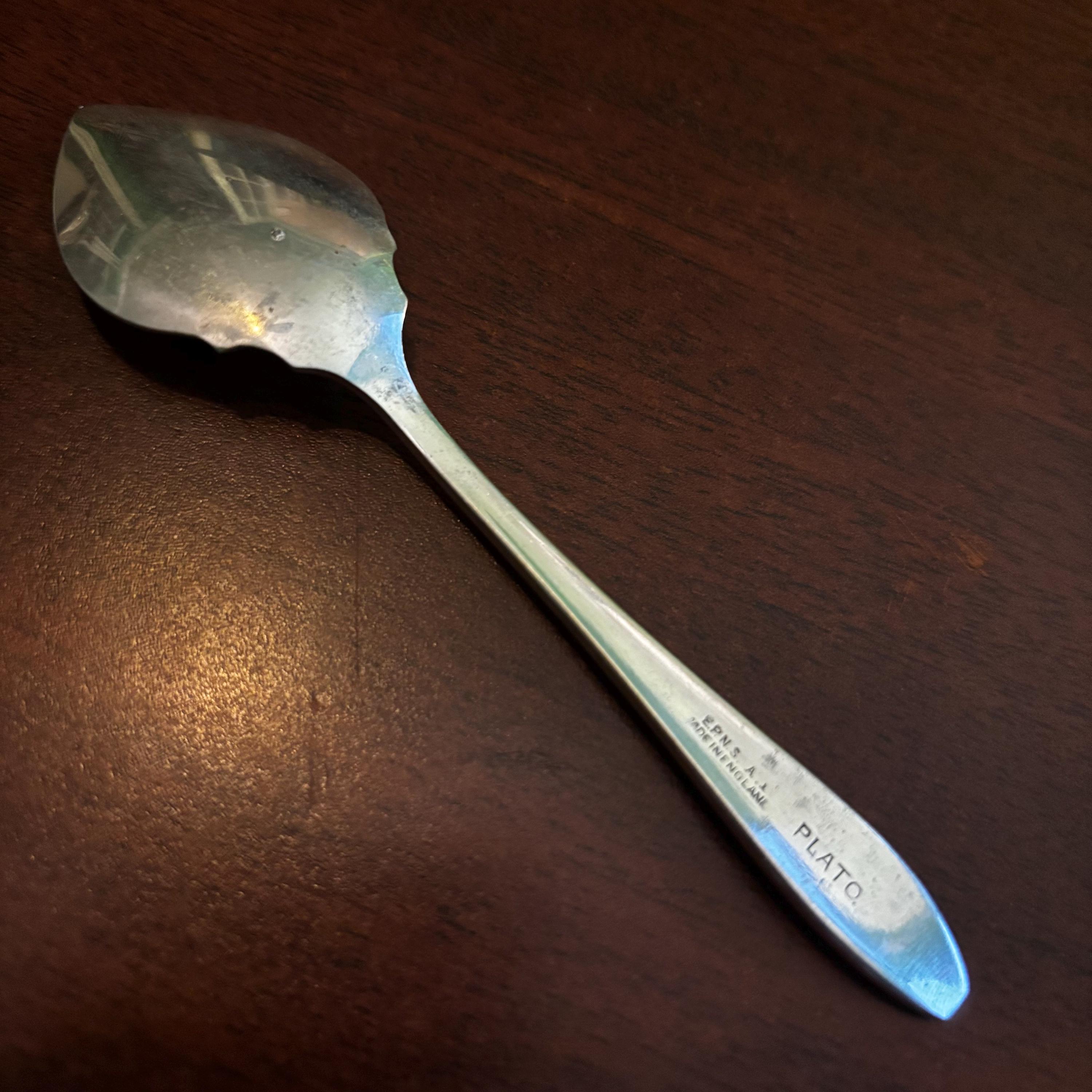 Vintage EPNS A1 Silver-plated Spoon – Made in England by PLATO – 5