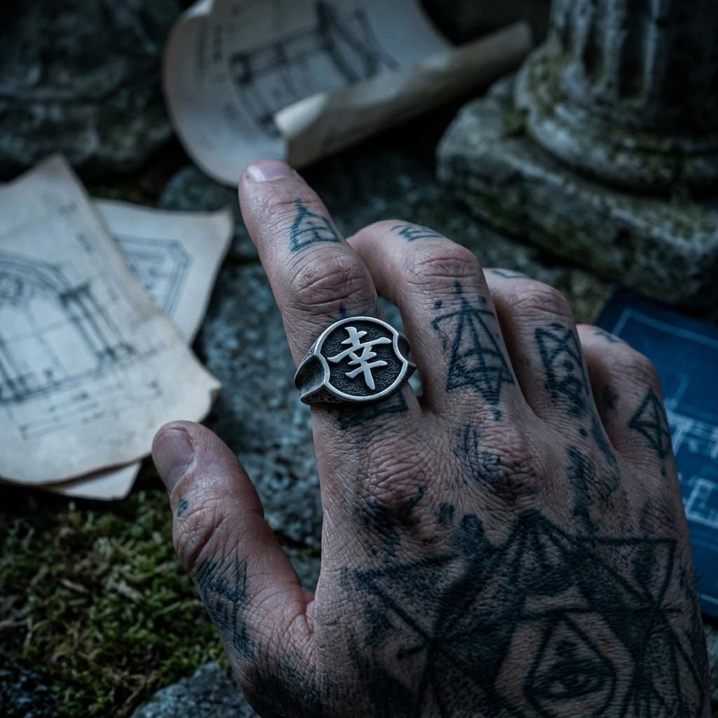 Kanji Signet Ring - Etsy
