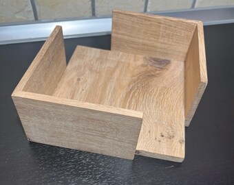 Oak napkin holder