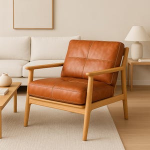 Custom Leather Cushion Cover Set: Bench, Chair, Sofa - Handmade