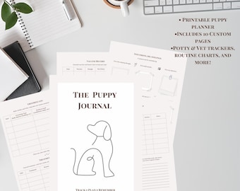The Puppy Journal | Printable Pet Planner for New Dog Owners (PDF Download)