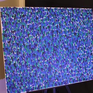 Abstract Rain Painting