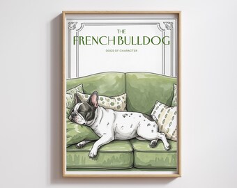 Aquarell Französische Bulldogge Druck: Pariser Hunde Kunst (Digitaler Download