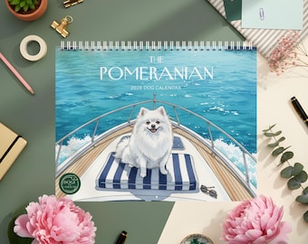 Pommern Kalender 2026 — Illustrierter Wandplaner | Geschenk für Pommern Liebhaber