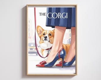 "Wunderschöner Corgis - ""Hundeliebhaber"" Aquarell"