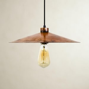 Vintage Industrial Copper Ceiling Light Shade, Vintage Pendant Lamp, Retro Rustic Metal Light Fixture for Home & Farmhouse kitchen island