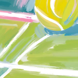 Tennis Print, Art Print, Digital files, Artwork, Tennis Art, Tennis Watercolor print, Tennis gift, Home decor