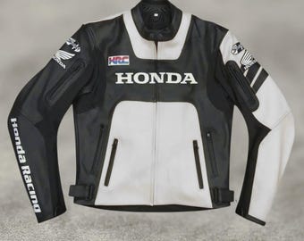 Honda HRC Racing Jacket, Red Black Lightweight Windbreaker, Sport