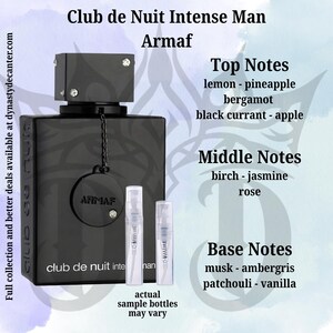 AMOSTRA Club De Nuit Intense Man - Tamanhos Diferentes - Perfume - Veja a Imagem para os Tamanhos - Armaf