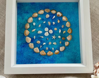 Handcrafted Shell Art – Sacred Sea Circle, Coastal Decor