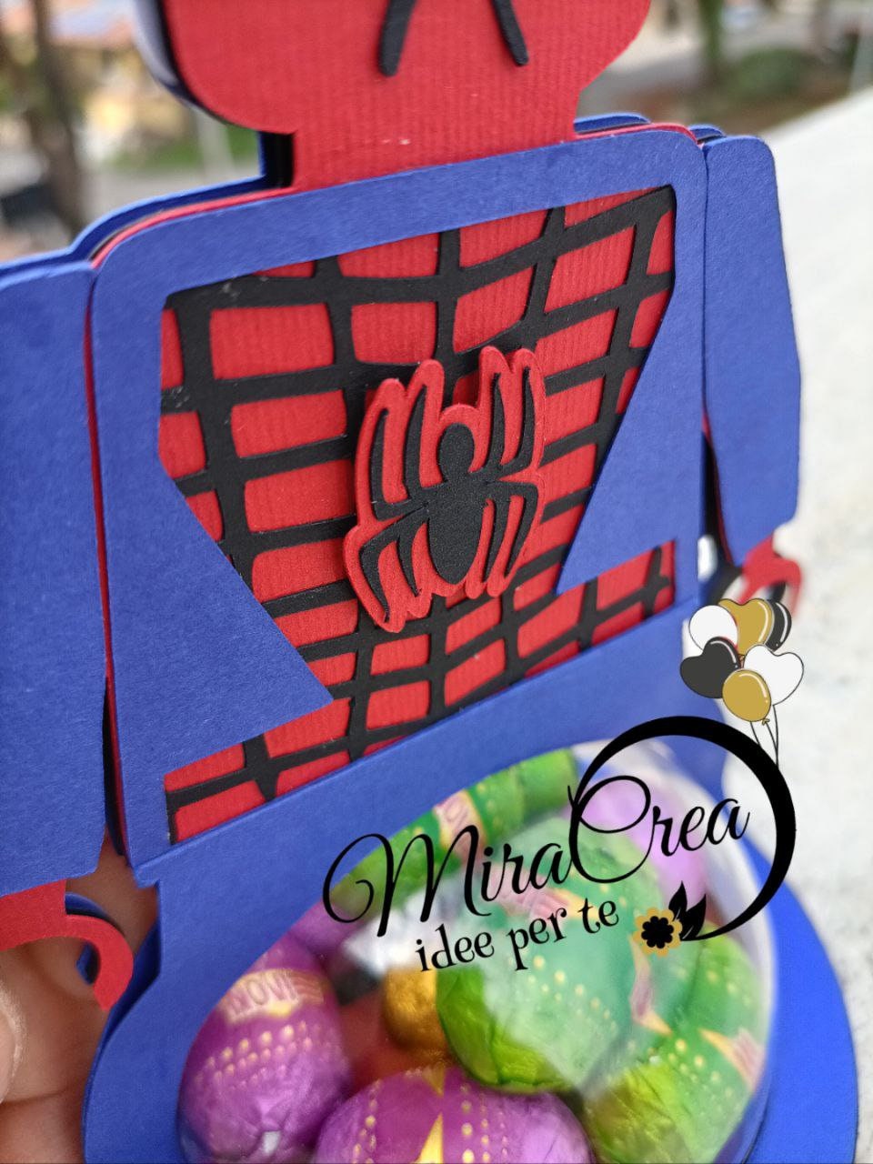 File SVG Spiderman Candy Dome/ Holder SVG DXF Cricut Silhouette Cameo