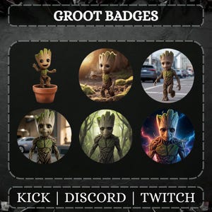 Twitch Fictional Character Badges | Twitch Sub/Bits Badges | Ready-Made Badges | Designed For Twitch Livestreams | Digital Download And Use.