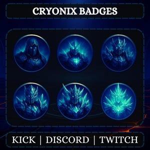 Anime Fictional Character Sub Badges for Twitch (Instant Download, Ready to Use)