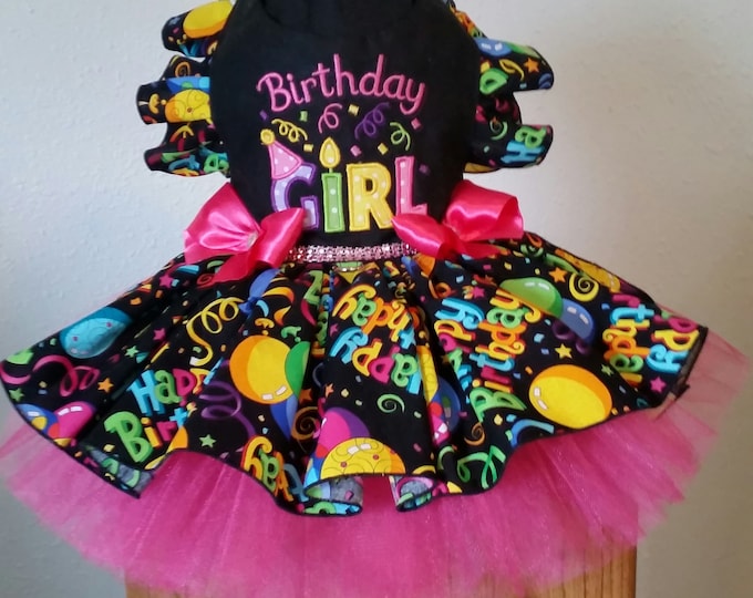 Dog Birthday Dress Pink Tutu Birthday Dress Etsy