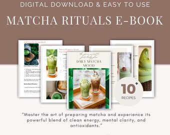 Matcha Anleitung | Wie man Matcha zubereiten | Japanisches Tee-Ritual | Matcha-Ebook | Digitaler Download | Tee-Liebhaber-Geschenk