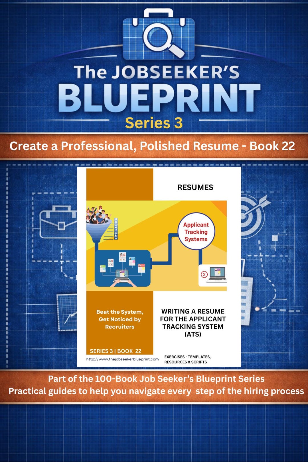 Book 022. Writing a Resume for ATS | Job Search Planner | ATS Resume ...