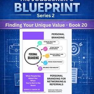 Book 020. Personal Branding Guide Networking | Job Search Planner | Career Referrals | Build Professional Connections | Career Plan Print