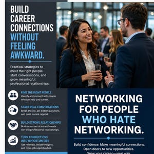 Networking for People Who Hate Networking | Job Search Networking Guide | Career Strategy | Professional Networking Help | Book 41