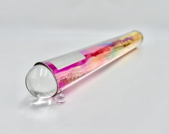 Waben-Kaleidoskop, Dichroic Spiegel-Kunst, handgemachtes Alkohol Tinte Design