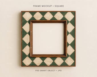 1:1 Frame Mockup | Square Frame PSD, JPG | 1x1 002