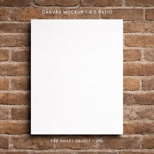 4:5 Canvas Mockup PSD, JPG | Canvas 4x5 001
