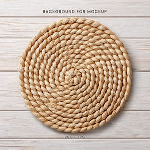 Table Mat Flat Lay Background for Product Mockup | BG 004