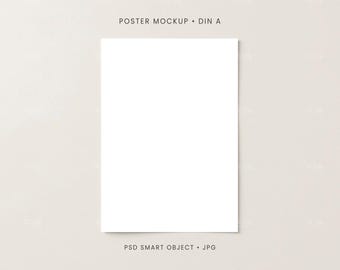 A4 Poster Mockup PSD, JPG | Poster DIN A Vertical 003