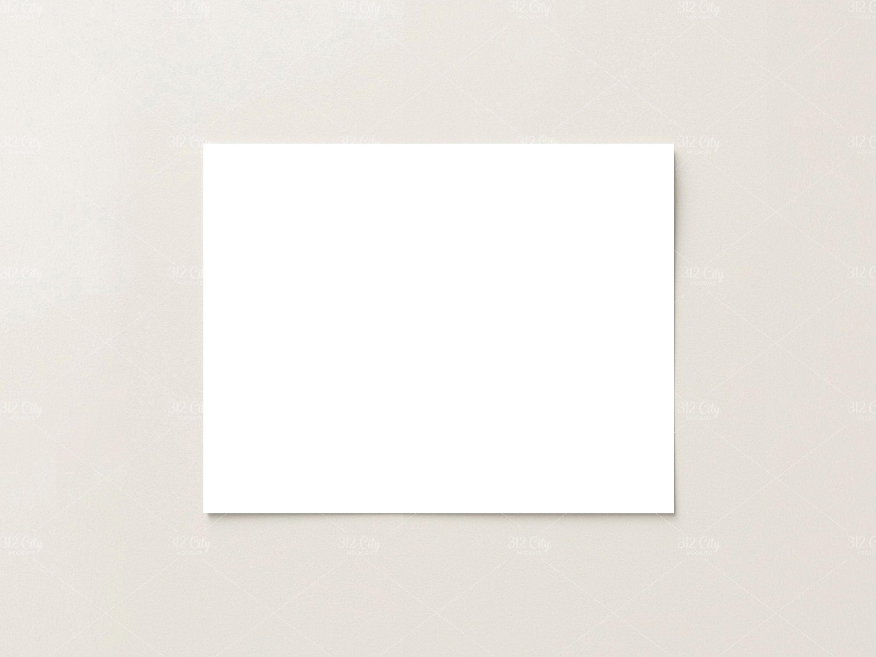 14x11 Horizontal Poster Mockup PSD, JPG | Paper Mockup Artwork Display ...