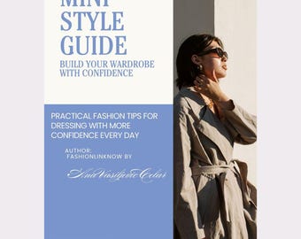 Mini Style Guide | Personal Style Workbook | Capsule Wardrobe Planner | Digital PDF Download for Fashion Confidence