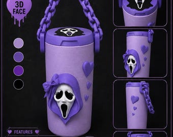 Ghost Girlie Dosenhalter 3D-Datei 12oz Skinny (Digitaler Download).