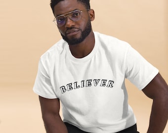 Believer T-Shirt – Minimal Christian Faith Tee - Faith Gift