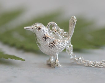 Little blackbird silver necklace