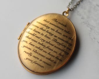 Personalised Locket - Personalised Remembrance Locket - Locket Necklace