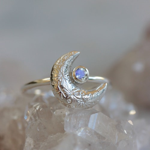 Crescent Moon Ring main image 1