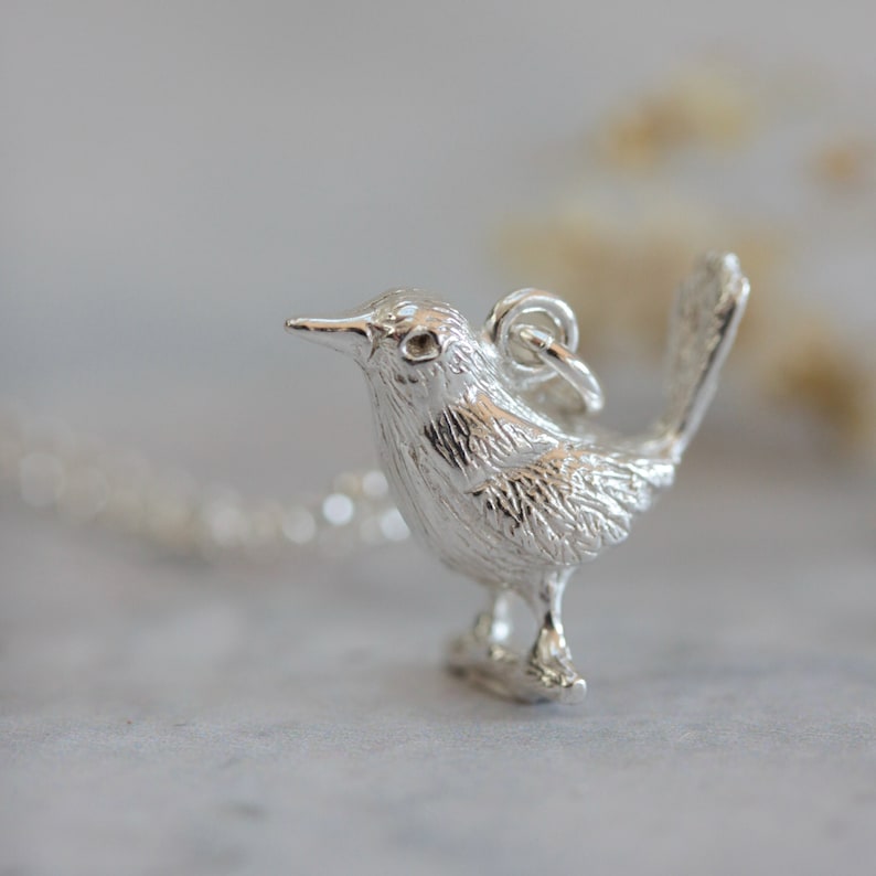 Little blackbird silver necklace image 2