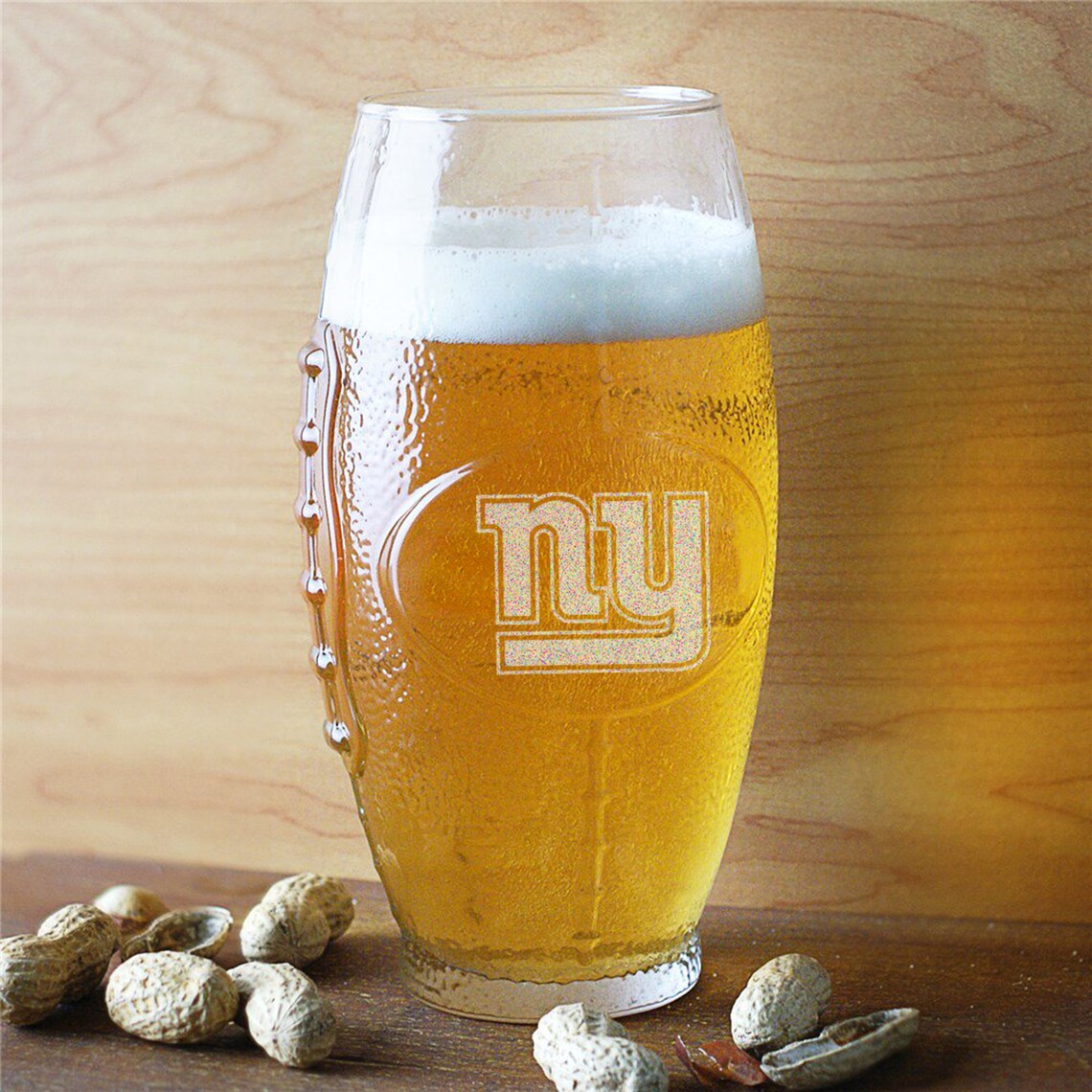 Custom Etched Engraved Football Glass Personalized Groomsmen Etsy