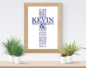 First communion sign - Boys 1st communion poster - Communion Sign - Communion Boy - Communion Banner - DIGITAL Sign- JPEG File - Any Size