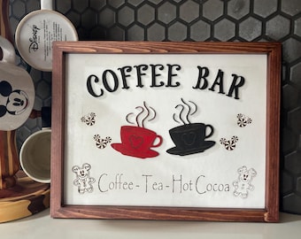 Coffee bar sign, Disney inspired, perfect gift for coffee lover, gift for Disney lover, housewarming gift