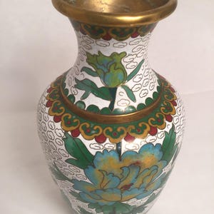 Mid Century Cloisonné Vase