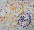 Door wreath; window decoration; carnival; carnival decorations; confetti in a heart; Alaaf; Helau; Mardi Gras; carnival decorations; carnival lettering; window wreath product logo