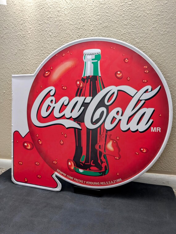 Vintage Coca - Cola Double-sided Metal Sign-24