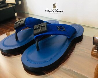 Ahenema Slippers, African slippers, leather slippers, cross slippers, African wedding slippers, traditional slippers, royal slippers