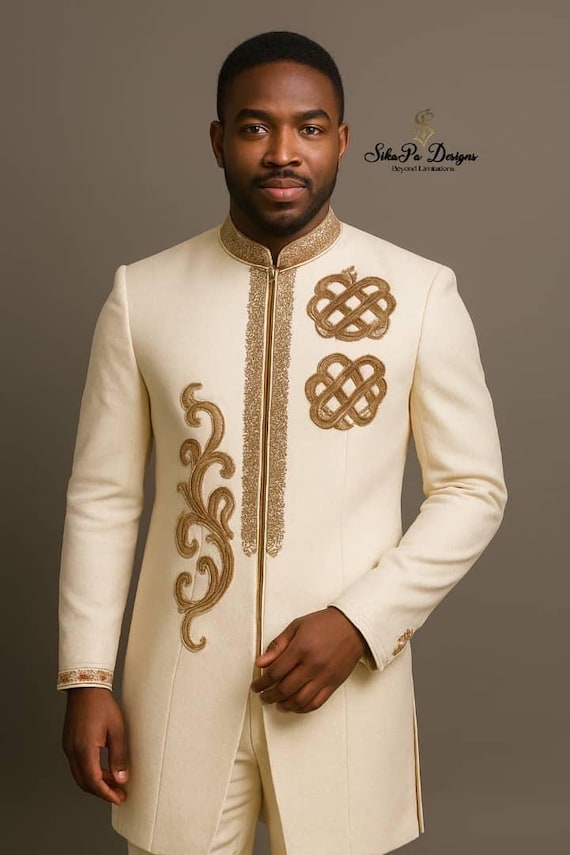Tuxedo,African Men's Clothing, Suit,African Wear,Wedding Suit,Prom Suit,3 Piece Wear,Agbada,2 Piece Suit,3 Piece Kaftan,Senator Wear,Ankara